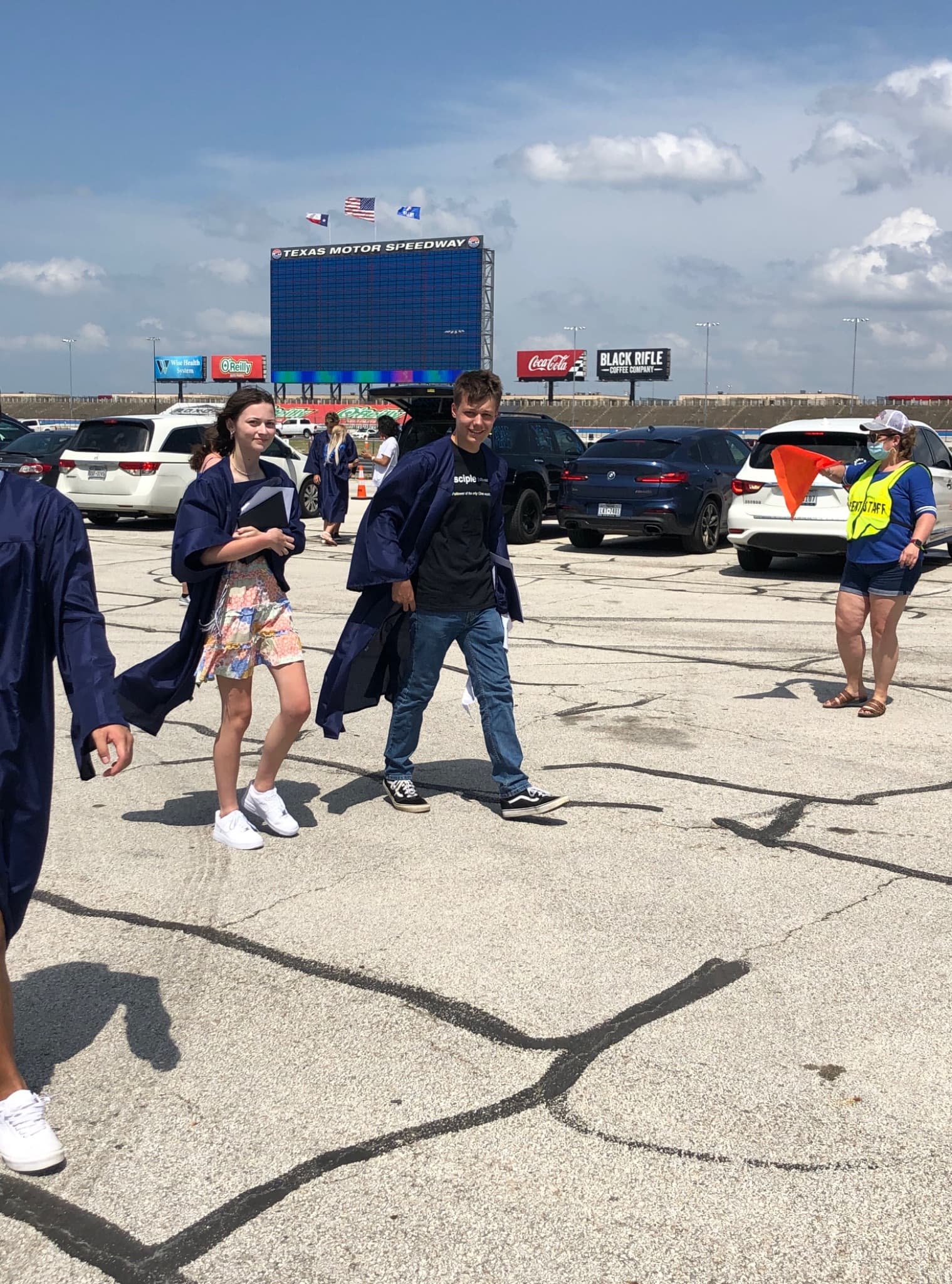High school graduation at Texas Motor Speedway